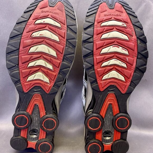 Nike Shox R4+ Metallic Silver Red 307807-002 Rare Vintage Y2K 2004 Mens Size 12 main image 5